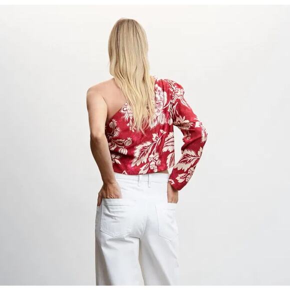 MANGO Floral Print Blouse NWT - Picture 6 of 12